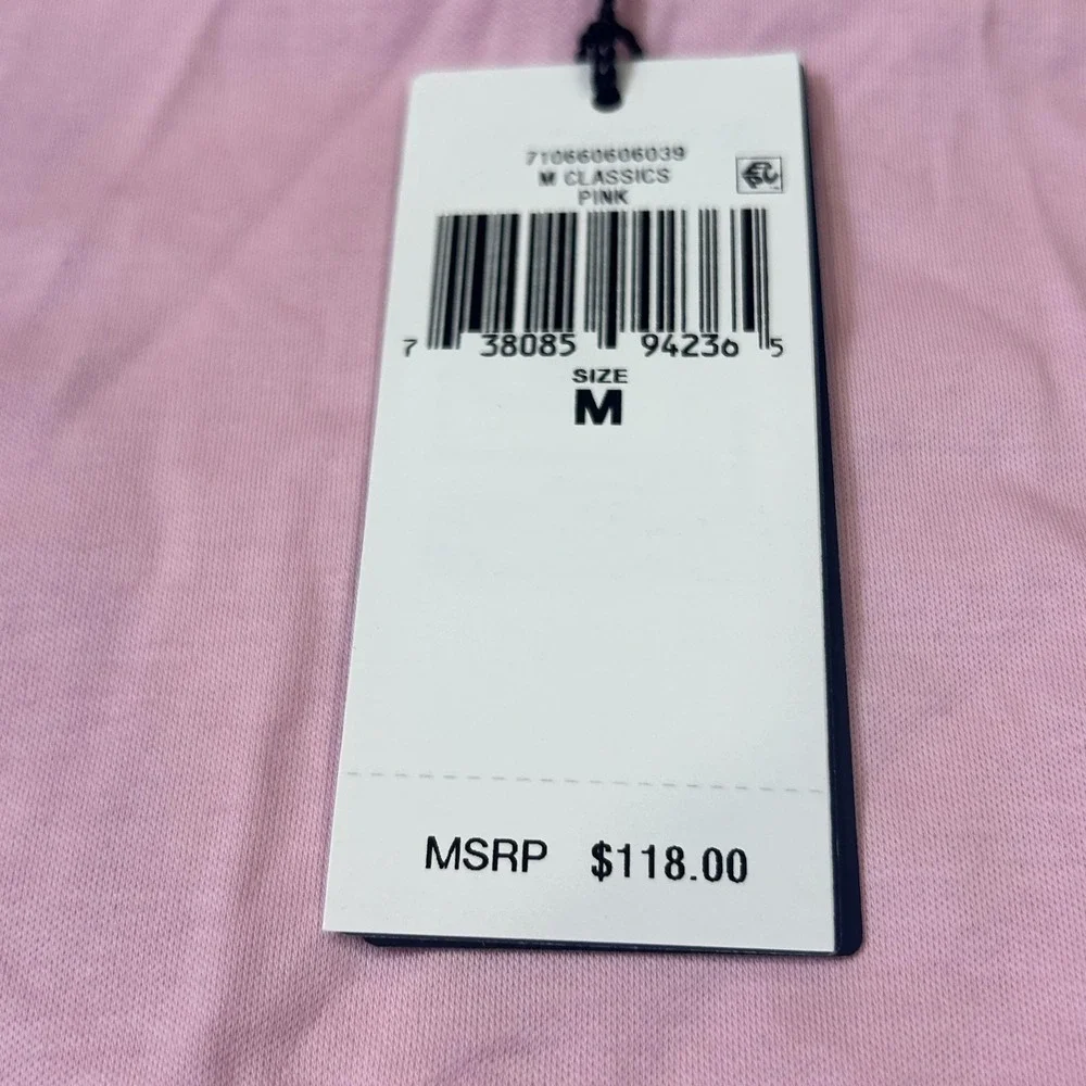 Polo Ralph Lauren Polo Shirt Mens M Pink Classic Fit Pique Cotton Logo Preppy